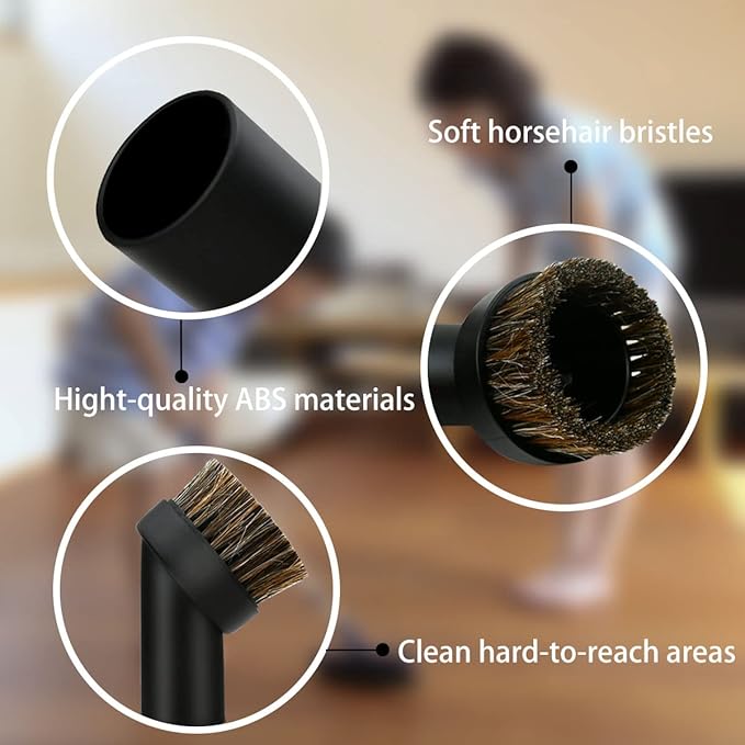 2 Pcs Round Vacuum Dust Brush Attachment - Image 2